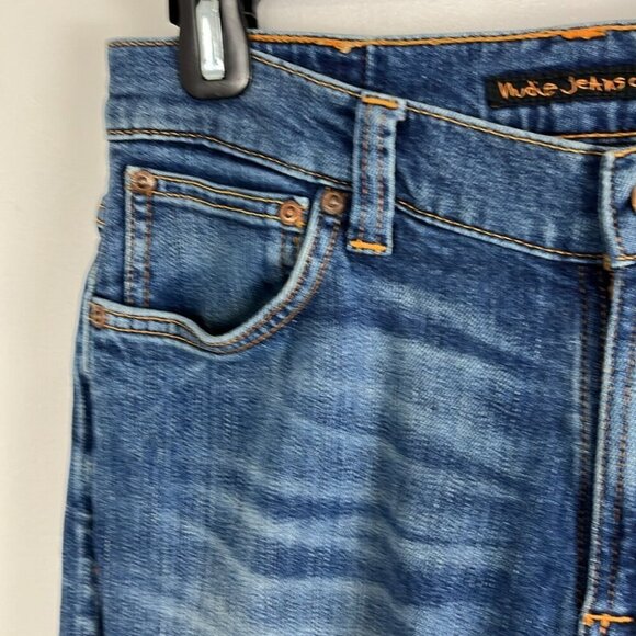 Classic Denim Slim Straight Jeans for Men - Picture 5 of 13